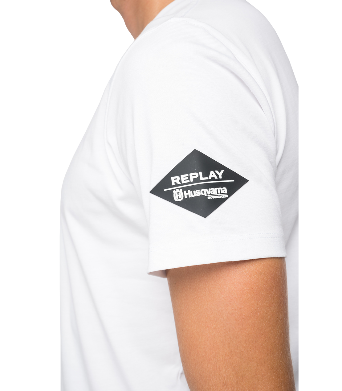 オーガニックコットン Tシャツ REPLAY FOR HUSQVARNA 詳細画像 ホワイト 6